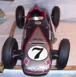 Jetspeed Indianpolis 500 Race Car Large Tin Battery Toy Yone Japan