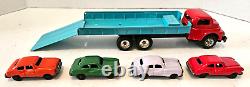 K Toy Japan Friction Auto Transport with 4 Cars