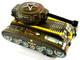 KO M-12 Army Tank war machine truck car JAPAN vtg tin toy