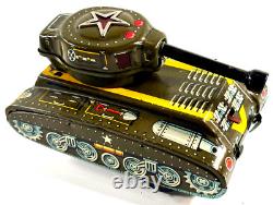 KO M-12 Army Tank war machine truck car JAPAN vtg tin toy KO M-12 Army Tank war machine truck car JAPAN vtg tin toy