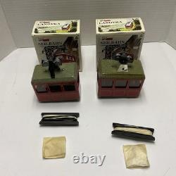 KOVAP Retro Wind Up Tin Toy Cable Car Seilbahn Lanovka X2 New O Gauge Type A