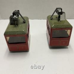KOVAP Retro Wind Up Tin Toy Cable Car Seilbahn Lanovka X2 New O Gauge Type A