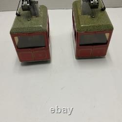 KOVAP Retro Wind Up Tin Toy Cable Car Seilbahn Lanovka X2 New O Gauge Type A
