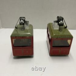 KOVAP Retro Wind Up Tin Toy Cable Car Seilbahn Lanovka X2 New O Gauge Type A