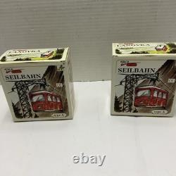 KOVAP Retro Wind Up Tin Toy Cable Car Seilbahn Lanovka X2 New O Gauge Type A