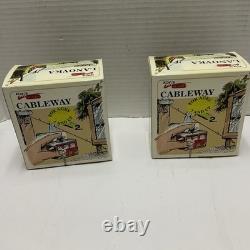 KOVAP Retro Wind Up Tin Toy Cable Car Seilbahn Lanovka X2 New O Gauge Type A