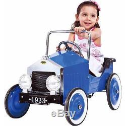 Kids' Voiture Classic All Metal Pedal Car Pink (or Blue) Ages 3-7