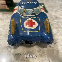 LINEMAR HYDROGEN POWERED SERVICE STATION NAVY AMBULANCE CAR WithLAUNCHER #CK309