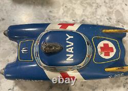 LINEMAR HYDROGEN POWERED SERVICE STATION NAVY AMBULANCE CAR WithLAUNCHER #CK309