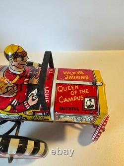 LOUIS MARX TOYS THE OLD JOLOPY COLLEGE KIDS Tin Litho Wind Up Car with Box