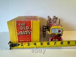 LOUIS MARX TOYS THE OLD JOLOPY COLLEGE KIDS Tin Litho Wind Up Car with Box