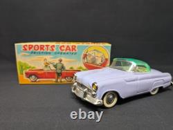 LOVELY LAVENDER! 7.5 Nomura Thunderbird FRICTION Sports Car 1950s VINTAGE Japan