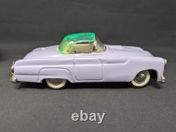 LOVELY LAVENDER! 7.5 Nomura Thunderbird FRICTION Sports Car 1950s VINTAGE Japan