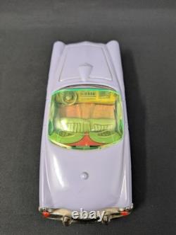 LOVELY LAVENDER! 7.5 Nomura Thunderbird FRICTION Sports Car 1950s VINTAGE Japan