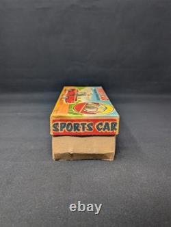 LOVELY LAVENDER! 7.5 Nomura Thunderbird FRICTION Sports Car 1950s VINTAGE Japan