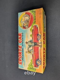 LOVELY LAVENDER! 7.5 Nomura Thunderbird FRICTION Sports Car 1950s VINTAGE Japan