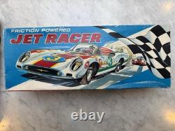 Large 1960s Vintage Kyowa Jet Racer Int'l Champion Friction Race Car w Box 15