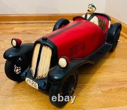 Large Decorative Model Of a 1926 Bugatti Race Car WithDriver Super Condition 26L