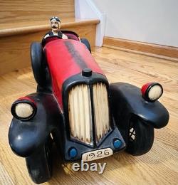 Large Decorative Model Of a 1926 Bugatti Race Car WithDriver Super Condition 26L