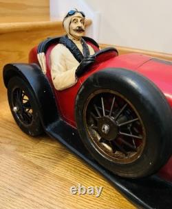Large Decorative Model Of a 1926 Bugatti Race Car WithDriver Super Condition 26L
