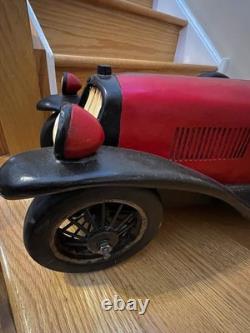 Large Decorative Model Of a 1926 Bugatti Race Car WithDriver Super Condition 26L