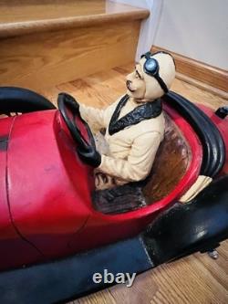 Large Decorative Model Of a 1926 Bugatti Race Car WithDriver Super Condition 26L