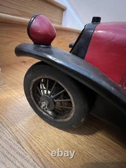 Large Decorative Model Of a 1926 Bugatti Race Car WithDriver Super Condition 26L