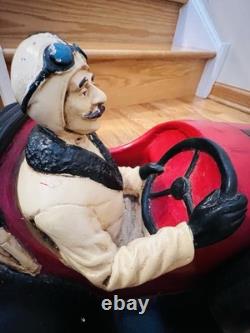 Large Decorative Model Of a 1926 Bugatti Race Car WithDriver Super Condition 26L