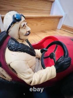 Large Decorative Model Of a 1926 Bugatti Race Car WithDriver Super Condition 26L