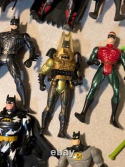 Large Lot Of Vintage Batman Figures, Bat Cave, Vehicles, Accessories, HotWheels