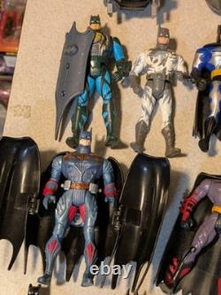 Large Lot Of Vintage Batman Figures, Bat Cave, Vehicles, Accessories, HotWheels