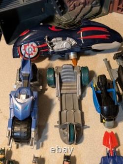 Large Lot Of Vintage Batman Figures, Bat Cave, Vehicles, Accessories, HotWheels