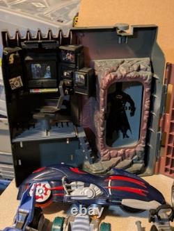 Large Lot Of Vintage Batman Figures, Bat Cave, Vehicles, Accessories, HotWheels