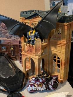 Large Lot Of Vintage Batman Figures, Bat Cave, Vehicles, Accessories, HotWheels