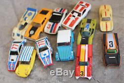 Large Lot Vintage Slot Cars Toys 42 Complete & Parts Tyco Ideal AFX A/FX Aurora