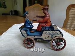 Lehmann Naughty Boy Windup Carriage Car Toy German 1903 Working