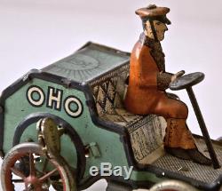 Lehmann OHO Man Drives Early Car, Germany 1916 Wind up Tin Toys EPL 545
