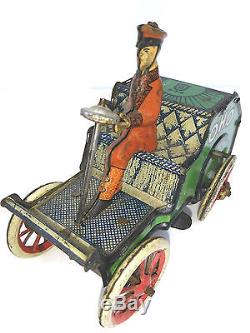 Lehmann Tin Wind Up Toy Oho Car Made In Germany, Pre-War 1906-1916