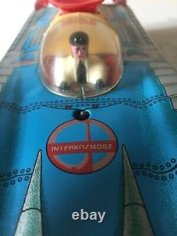 Lemezaru Gyar Holdauto Space Moon Car Craft Tinplate Battery Operated Working