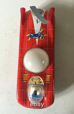 Lemezaru Gyar Urauto Space Car Craft Tinplate Battery Operated Working Order