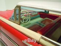 Lg 13 Ichiko Japan Tin Friction 1959 Oldsmobile 2 Dr HT Car. A+. Works. No Res