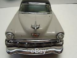 Lg Linemar Japan Tin Friction 1954 Chevrolet 2 Dr Car. A+. Works. 100% Original