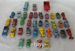 Lot #3 VINTAGE 36 DIECAST CARS TRUCKS BUS RACE CAR, TOOTSIETOYS MIDGE TOYS, USED