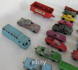 Lot #3 VINTAGE 36 DIECAST CARS TRUCKS BUS RACE CAR, TOOTSIETOYS MIDGE TOYS, USED