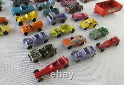 Lot #3 VINTAGE 36 DIECAST CARS TRUCKS BUS RACE CAR, TOOTSIETOYS MIDGE TOYS, USED