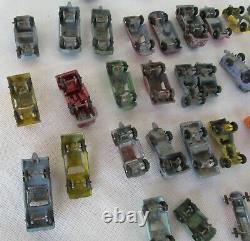 Lot #3 VINTAGE 36 DIECAST CARS TRUCKS BUS RACE CAR, TOOTSIETOYS MIDGE TOYS, USED