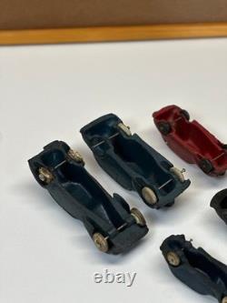 Lot 5 Vintage Auburn Rubber Toy Cars Oldsmobile Six Sedan Coupe Prewar USA Tires