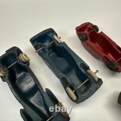 Lot 5 Vintage Auburn Rubber Toy Cars Oldsmobile Six Sedan Coupe Prewar USA Tires