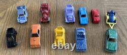 Lot Of 11 Tootsie Toy Cars/Trucks + Trailer Inclds Ford Mustang Fastback 65