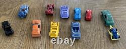 Lot Of 11 Tootsie Toy Cars/Trucks + Trailer Inclds Ford Mustang Fastback 65